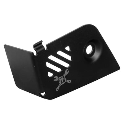 The Burly Brand Slash Cut Rear Brake Reservoir Cover features slash cut windows and replaces the stock cover giving a Burly inspired look to your Rebel brake system.
•	Aircraft grade aluminum
•	Simple bolt-on installation
•	Available in Textured Black Powder Coat
•	Hardware included
