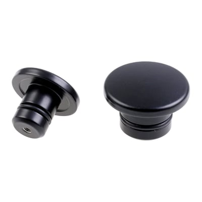 Gloss black powder coated CNC machined aluminum covers. The covers are plugged into the hollow axle on one side, and the hexagon socket on the other side and are fixed with an O-ring. Installs with a set-screw for clean optics. 
Note: See 942205 for Cult-Werk rear axle covers.