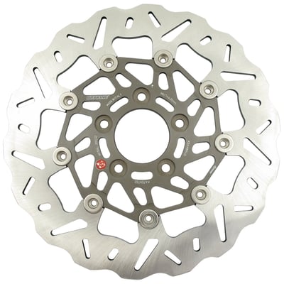 Floating Wave brake rotor with approval. 
Dimensions 11.5" / 292mm OD, 56mm ID, 5/16" counterbored mounting holes.
Note: Check your local MCS dealer or the MCS sales department for exact type of approval and validity on bike model and years on the test report.