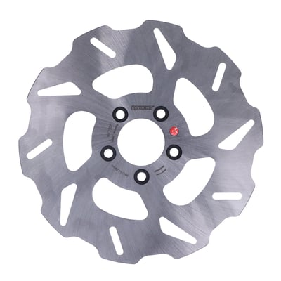 Solid Wave brake rotor with approval. 
Dimensions 11.5" / 292mm OD, 56mm ID, 3/8" counterbored mounting holes. 
Mount style 'B'. 
OEM replacement reference 41797-00, 41500089. 
Note: fitment on OEM 17" FXSTD wheel requires 43837-00 brake rotor spacer plate. 
Note: Check your local MCS dealer or the MCS sales department for exact type of approval and validity on bike model and years on the test report.