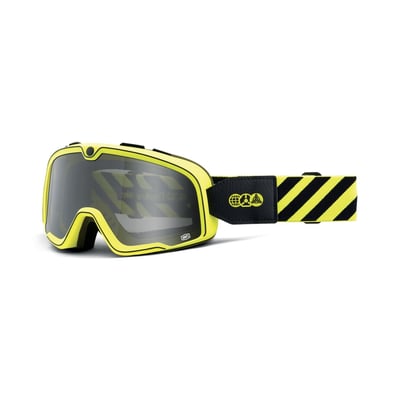 The 100% Barstow goggle fuses vintage moto design with modern styling and technology resulting in a timeless look with next level performance. The minimal frame design works in union with distinct lens shape to increase visibility and with a triple-layer face foam provides excellent moisture management. Featuring anti-fog polycarbonate lens with integrated pins for seamless tear off application and upper vents force air in and channel out moisture to reduce fogging. The strap trim elevates performance and adds rich detail.