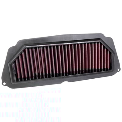 K&N filters are designed to achieve high, virtually unrestricted air flow while maintaining filtration levels critical to ensure long engine life. These high quality K&N air filters are reusable and washable, and they fit many air cleaners as stock replacement. The elements are designed with a ribbed surface that will give you up to 50% more filter area than a regular replacement filter, dramatically increasing air flow.  
- Designed to provide increased horsepower and acceleration. 
- Pleated cotton media provides a large filtration area offering low restriction and long service intervals. 
- Multi-layers of woven cotton gauze media offers excellent filtration. 
- Fits directly into OEM Airbox with application specific Sealing Bead ensuring a precise fit. 
- No fuel management modification are normally required to obtain increased performance. 
- Washable and reusable
