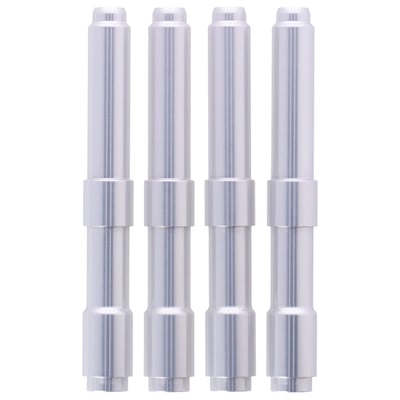 Silver anodized. One-piece, with Shovelhead styling. The High Tech sophisticated look with these quality European made anodized pushrod covers. Kit consists of one-piece covers, like the OEM pushrod cover, that do not allow pushrod adjusting. Compatible with OEM style pushrod seals.