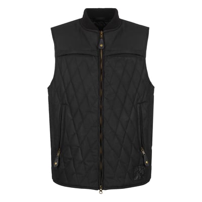 The John Doe stitched Lowrider Wax Vest is the perfect accessory for anyone looking for a vest that can be worn over any clothing item on warm days. With its lightweight waterproof stitching structure, it is also suitable as a wind- and water shield and can be fitted with a protector on the back for motorcycling.

• Waxed cotton
• Contrast stitching
• Outside pockets on the chest with zip-closure
• Cotton inner lining for comfort and breathability
• Outside upside-down-closure pockets on each side
• Two inside jet pockets with zip-closure
• YKK zippers
• Amour pocket for protector on the back
• Adjustable buckles on the hips