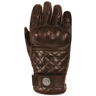 The John Doe Tracker is not only an extremely solid motorcycle glove, but the intricate details such as a touchscreen compatibility and wrist protectors make it extremely elegant. The cowhide leather is reinforced where you’d need it, and perforated where you’d want it. The pre-curved fingers give you a secure grip on the handlebars on longer journeys, and the velcro strip on the wrist allows you to adjust the Tracker to an exact fit.

• CE certification: EN 13594:2015
• Full grain cowhide leather
• Adjustable wrist strap closure
• Elastic wrist
• Touchscreen compatibility
• Ergonomic pre-curved fit
• Flex knuckles with padded knuckle armor
• Reinforced padded palm
• Perforated leather for breathability
• John Doe brand logo