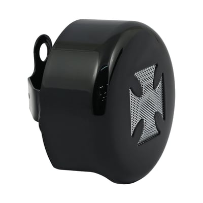 Black; Maltese Cross; mesh insert