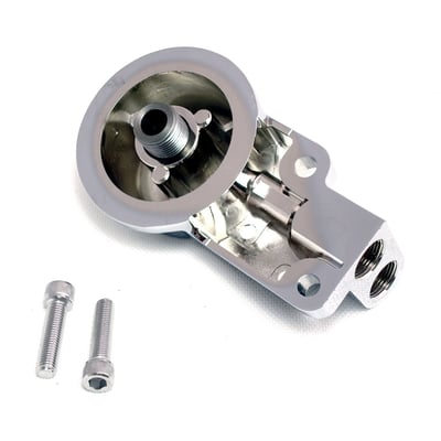 Chrome plated finish. For OEM steel oil lines.
OEM replacement reference 26378-92A.
Note: Does not include oil filter.