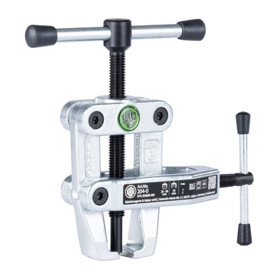 With a special clamp to hold the arms tight to prevent 'slip-off'. Designed for a wide variety of pulling jobs with tight or difficult access. 
- Number Of Jaws: 2 
- Build Series: 240-0 
- Spread (in mm): 25-50 
- Depth (in mm): 70 
- Maximum Load: 1000kg 
- Space Below (in mm): 2.6 
- Space Next To It (in mm): 20 
- Weight: 0.690kg 
- Remarks: With clamp