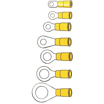 Stud #6 (3.5mm). For 12-10 gauge (2.5 to 6mm² or 2.05 to 2.59mm diameter) wiring.