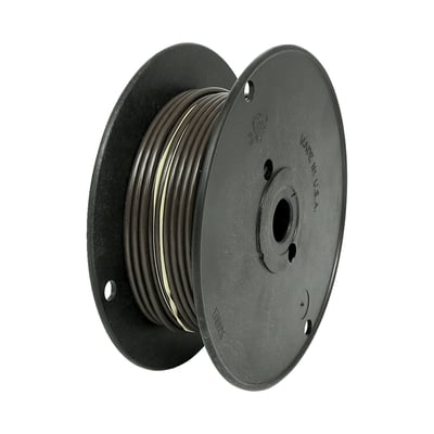 On 100 foot (30.48 meters) spool. 10 gauge (5.26mm² or 2.59mm diameter) electrical wire. With Vinyl insulation, will resist abrasion, grease, oil and battery acid. Heat resistant up to 80°C.