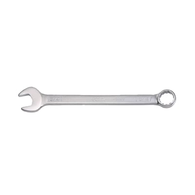3/4" sized on both ends. Individual open/box end combination spanner. Perfect for replacement or for size addition to an existing wrench set. 
- US/SAE sized 
- Chrome vanadium steel 
- Matte finish