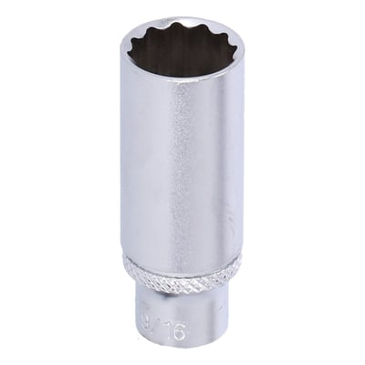 - 1/4" drive
- Extra long
- Length: 50mm
- Socket head: 12-point
- Material: Chrome vanadium with satin finish