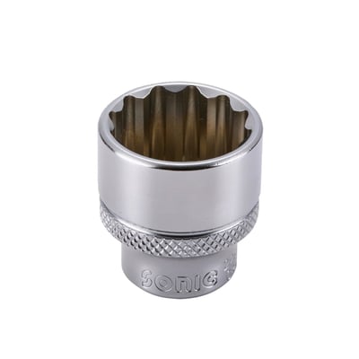 - 3/8" drive 
- Standard length: 30mm 
- Socket head: 12-point 
- Material: Chrome Vanadium with satin finish