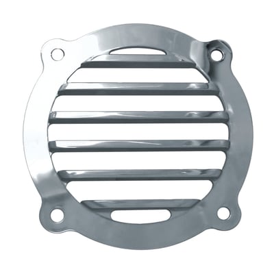 Chrome plated aluminum. Speaker grills for Touring models