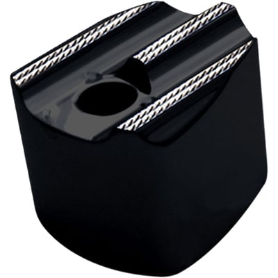 BDC (Black Diamond Cut) is a aluminum with a black anodized finish and a special 'diamond cut' contrast machined finish. CNC machined aluminum.