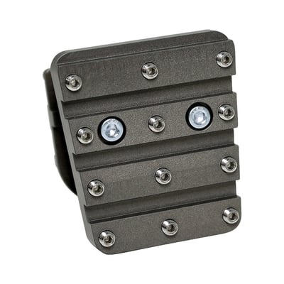 Aluminum rear brake pedal extension for 5/16" (8mm) more height on the extended side while keeping a low profile on the other side. 12 pins on the extension side give you that extra grip when required. Complete with installation hardware. 
- Adds height to the brake pedal for a more comfortable standing position 
- Extra grip 
- Made of 6061-T6 aluminum 
- Hard anodized gray finish 
- Fits OEM 50600421 brake pedal. 

**Dynojet product not available to purchase by Dealers located in the UK**