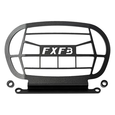 Easy bolt-on grill, designed specifically for use with the Killer Custom 'Agressor' headlamp fairing (921587), to further set your bike apart the Killer way. Manufactured from black denim powder coated steel. This is a stiff and stable construction that will not notably influence your headlamp beam. 
- Use with 921587 headlamp fairing. 
- Includes spacers and installation instructions.