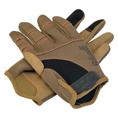 Biltwell Moto Gloves are designed for riding and working on motorcycles—no carbon fiber, no fringe and no compromises. Rugged single- and double-needle polyester stitching throughout and smart screen thumb and finger tips. Synthetic leather palms provide traction while ventilated backs breathe to keep hands cool and dry.
