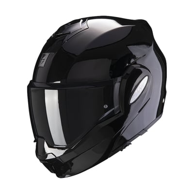 Scorpion EXO-Tech EVO does not want to be just another flip-back style modular helmet but to be a game changer with its perfect full-face looking design, wide vision with Pinlock-ready shield, low-volume shell, easy-to-operate chin bar mechanism, KwikWick®C moisture-wicking liners to keep you cool and dry and tension spring applied one-touch top vent. You will see the differences when you view it, you will feel the differences with you wear it, and you will experience the differences when you ride with it. The EXO-tech EVO is ECE R22.06 P/J approved. The helmet comes standard with a clear visor.