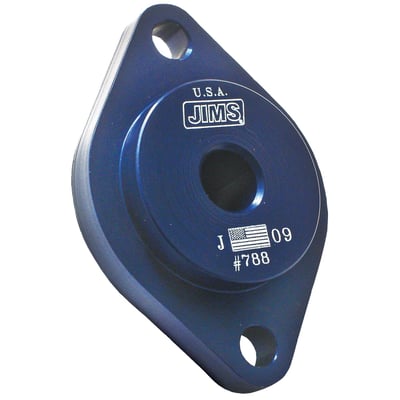 Blue anodized aluminum. Used to install exhaust gaskets straight and without distortion.