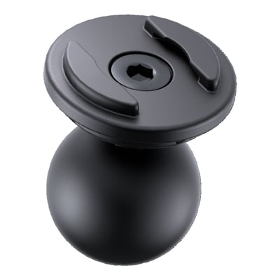SPC & later SPC+ mount compatible. The professional solution to attach your SPC+ Phone Case to a RAM® mount you already have. Just Plug the ball joint of the Ballhead Mount Pro into the bracket of your RAM® mount. Now simply align it as you like and screw it in a suitable position. The Ballhead Mount Pro is extremely stable and flexibly adjustable. 
- Weight 22 gram 
- Ball diameter 25.7 mm 
- Includes: Ballhead Mount Pro