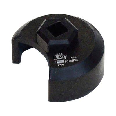 Non-marring Delrin material. 
For OEM 'hex cap' design dipsticks only. 
Allows removal with a 7/8" hex cap socket or 3/8" drive connection for easy loosening.