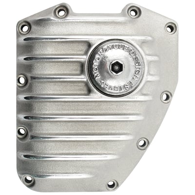 In a raw aluminum finish with highlighted fins. Cast aluminum cam gear cover for the right old-time retro look.  Direct replacement for the OEM cam gear cover. Designed by Esteves Motorcycle Design to compliment your bike to the fullest.