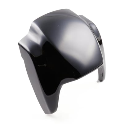 Unpainted gloss black finish. Used in combination with the OEM Scout Bobber LED headlamp which remains, like OEM, adjustable. The headlamp mask will move with the headlamp. Kit comes with a black powder coated CNC laser-cut steel bracket and a high quality ABS plastic mask. Provides a more aggressive look and optically makes the bike narrower on the front side. Mount holes are pre-drilled and installation is bolt-on to OEM mounting points and compatible with OEM cables and wiring. No modifications required for installation. This comes with approval.Note: Check your local MCS dealer or the MCS sales department for exact type of approval and validity on bike model and years on the test report.