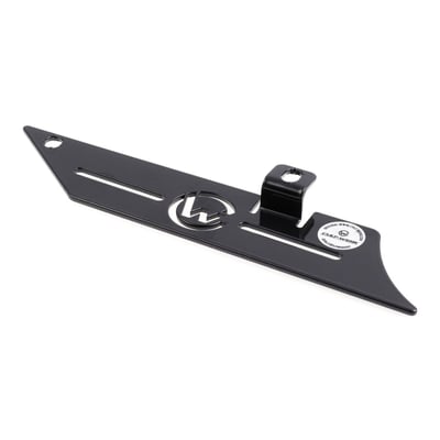 Gloss black powder coated steel construction. Manufactured with a 5-axis CNC laser-cutting technique for ultimate in precision and easy installation. 
Note: See 967997 for the Cult-Werk upper belt guard.