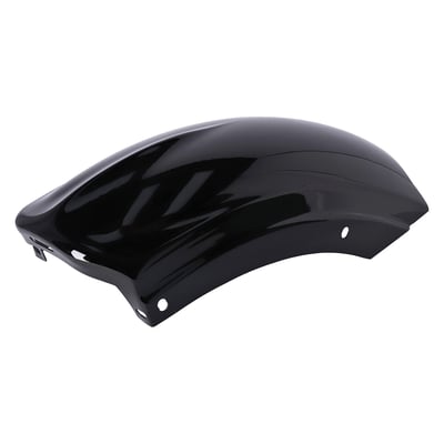 With miniature LED taillight and turn signals. 
To give your Scout Bobber a hard-core styling, shortening and cleaning-up the rear fender has always done it to bring out true bobber styling. This fender is made from 100% ABS, which is 5-axis CNC machined, a combination that allows extremely small tolerances. This guarantees a perfect installation-fitment, just like the original fender, without requiring modifications to fender, fender struts or frame. Gloss black unpainted finish. Comes complete with installation hardware. This comes with approval. 
Note: When the bike is lowered it is advised to do a spring-travel check. If required use 963041 travel limiters to help avoid tire to fender contact. 
Note: The ABS material of this fender is not reinforced. Use with a solo seat only. It will not allow carrying the extra weight of a passenger.Note: Check your local MCS dealer or the MCS sales department for exact type of approval and validity on bike model and years on the test report.