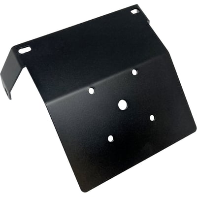 Black powder coated steel construction. Designed to mount under the fender. Danish Motorcycle Parts designed a very clean solution for your mandatory license plate, with a much better quality than the OEM license plate bracket. Will take any size EU license plate in style.