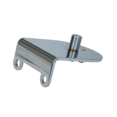 Bracket only. Fits frames of most 70-99 B.T. and many custom applications between the engine bolts of the front motor mount. Takes OEM replacement style spin-on oil filter, like 508125