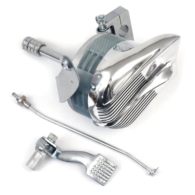 Early style reproduction mechanical siren.
Aluminum aero cover.
Foot pedal operated by pushing the siren driveshaft to the tire.
Sounds similar to the early warning air-raid attack sirens in World War II.
If you've never heard one of these before, you're in for a howlin' surprise!
Siren comes complete as shown.
Weight 4.02kg.