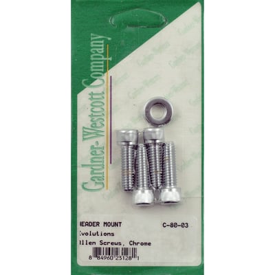 Incl. 4 allen head bolts & washers. Requires removal of OEM studs. Used to mount exhaust to cylinder heads.