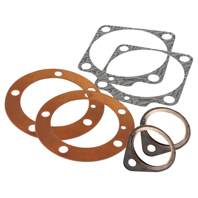 Kit includes cylinder head gaskets, cylinder base base & exhaust gaskets.
Note: Rocker cover gaskets are not included.