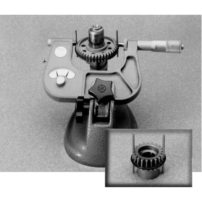 .105 inch diameter. Used to check pinion and cam gears for pitch diameters. A loose fit results in a clicking noise but a tight fit in a whining noise that may result in gear tooth & bearing damage. For sizing charts, see the OEM H-D service manual.