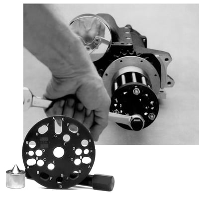 Multi-purpose tool. Used to pull, amongst others, clutch hubs. This puller is numbered for pulling the following items. 
A 45" Flatheads - Clutch. 
B Big Twin - Clutch, all 3, 5 and 10 finger hubs. 
C Big Twin - Alternator cover. 
D Sportster - Transmission sprocket. 
E Big Twin - Motor sprocket. 
F Sportster - Clutch (early). 
G Sportster - Clutch (late).