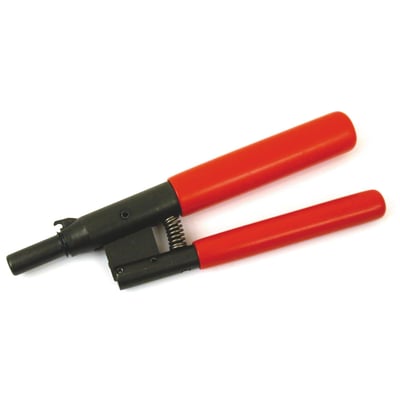Used to easily remove and install the wire type wristpin clips without hassle, over-squeezing clip or damage to piston. 

Note: Not for use with forged pistons.