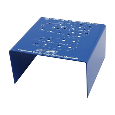 For inner & outer primary cover hardware. A JIMS hardware organizer will let you place all mounting hardware in a specific hardware organizer stand, easy to store and identify making final assembly a breeze instead of a search.