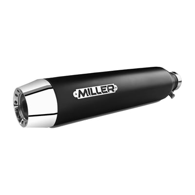 - With EC type approval (Euro 4 EG-BE) 
- Matte black stainless steel muffler set 
- With Tapered style polished aluminum end caps 
- Muffler diameter 85mm 
- Mufflers & end caps come in a polished or extremely heat-resistant matte black finish 
- End caps available in 3 stylings 
- With removable dB killer 
- Includes catalytic converter 
- Includes installation hardware 
- Made in Germany 
Slip-on stainless steel muffler set with EC type approval for the specific models as mentioned only. Street legal throughout the EU, for a no hassle ride but still providing the unmistakeable full H-D sound. The dB killer is removable, for maintenance. Compatible with the stock head pipes, making it a quick slip-on installation. Complete with all required installation hardware.

Note: The official CH certificate (DTC/FAKT) for Switzerland can be ordered separately with MCS# 719965 (extra charge).
For ordering the certificate, please have the information from the Swiss vehicle license ready.