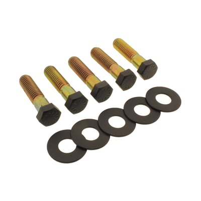 Matte black. Hex head bolt kit. Steel.