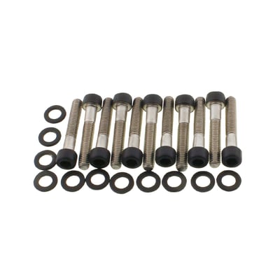 Matte black. Socket head (allen head) bolt kit. Stainless steel.