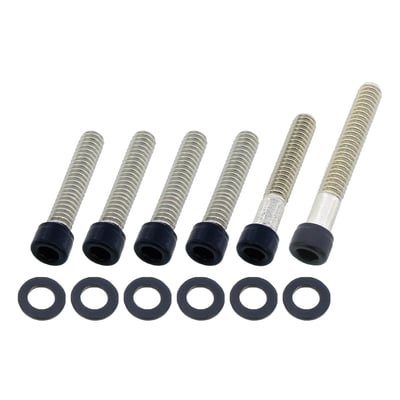 Matte black. Socket head (allen head) bolt kit. Stainless steel.