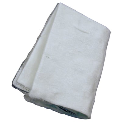 30cm x 48cm x 1cm thick. Packing kit from Vance & Hines. Allows you to re-fill Vance & Hines mufflers with the OEM fiberglass packing material to factory specifications or use it any custom application to get the dB's (back) down. 
Note: Dimensions are approx. and for reference only.