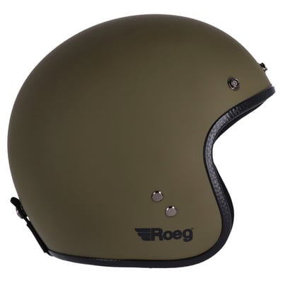 The Roeg JETT helmet, a modern classic that stays true to its roots as the trendsetter in headgear. Crafted for those who value a lightweight, open-face design without compromising style, the JETT is anything but ordinary. This helmet effortlessly blends urban chic with practicality, ready to accompany you on spontaneous rides or impromptu meet-ups. With its 'RQ LIGHT' fiberglass shell, multi-density EPS liner, and four shell sizes, the JETT ensures a snug fit. The classic double D-ring adjustable chinstrap, Microtech fleece padding, and gunmetal grey integrated visor/shield snaps add both comfort and style, while the ECE-R22.06 approval guarantees safety standards are met. The JETT comes equipped with a removable black peak. For those seeking further personalization, bubble visors in various colors are available separately. Explore the array of iconic and seasonal colors of the JETT to find the perfect match for your personality. 