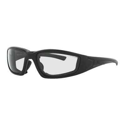 The John Doe Roadking photochromic sunglasses are a perfect companion for the motorcycle riders, and thanks to the self-tinting lenses, changing the lenses at night or riding without glasses are a thing of the past. The lenses automatically adapt to changing light conditions, going within seconds from clear to dark grey and vice-versa. The robust frame construction and added foam padding contribute to the overall comfort of the Roadking sunglasses. 
Features:
•	Shatterproof, polarized photochromic lenses
•	Robust Ultraflex frame construction
•	Removable foam padding for added comfort and wind protection
•	UV-400 protection against harmful UV light and blue light
•	Rubber ends on the temple arms
