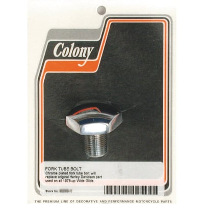 Custom Domed. Not vented. 
Direct replacement for the stock fork tube cap bolts as used in 41mm fork tubes. 
Cap bolts screw into the fork tube plugs of 41mm forks. 
High quality USA made. 
OEM replacement reference 45839-77 and 45419-80