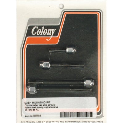 Used to mount the Low Rider style dual gauge dash panel to the fuel tank. 