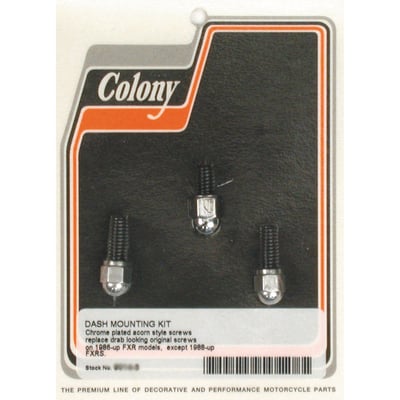 Mount kit for stock replacement 67189-88 die-cast dash covers FXR. 