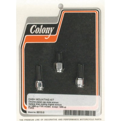 Mount kit for stock replacement 67189-88 die-cast dash covers FXR. 